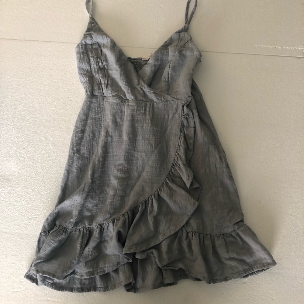 PacSun Lottie Moss light blue ruffle mini dress - Picture 6 of 14